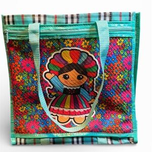 NWOT Elle Mesh Market Reusable Bag with Zipper